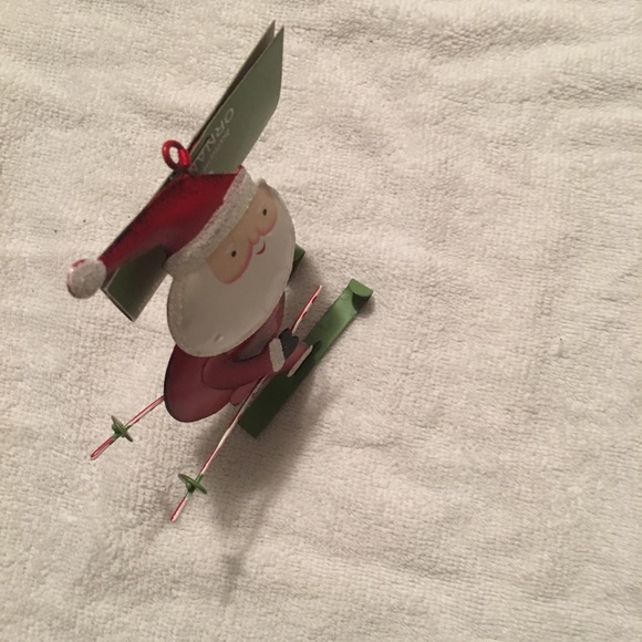 NWT Santa Skiing Ornament - Picture 2 of 3